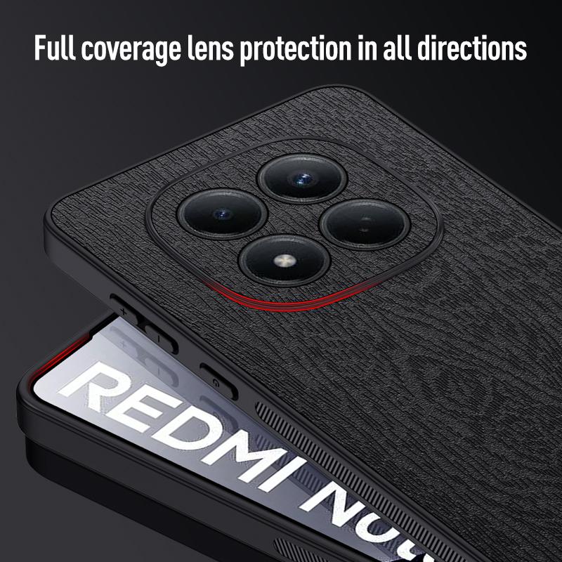 Luxury Tree Pattern Leather Skin Case For Xiaomi Redmi Note 15 14 Pro 5G 4G Xiaomi 15T 14T Pro Hybrid TPU+PU Shockproof Matte Phone Cover Cases