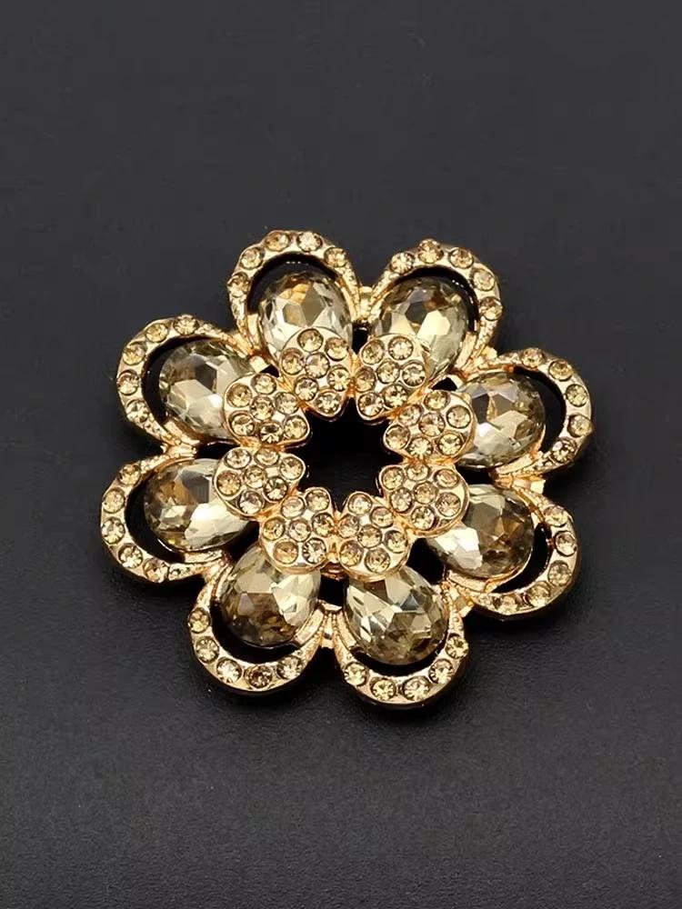 1pcs Metal Buttons For Women White Shirts Decorative Clothing Diy Crafts Supplies Garments Sewing Accessories