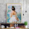 5D Diy Diamond Painting Ballerina Round Diamond Cross Stitch Kit Diamond Embroidery Mosaic Ballerina Home Decoration Art
