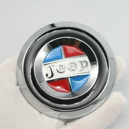 3D Metal Car Front Grille Side Emblem Fender Badge Trunk Sticker for Jeep Grand Cherokee Wrangler Renegade JK Compass Patriot AMS1