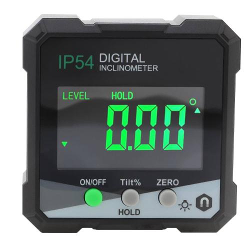 Smgda Digital Angle Meter, 360 Measurement Range, LCD Backlight, Powerful Magnet, Compact, Aluminum Alloy Construction, Easy-to-Read Angle Measuring