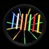 12PCS Bicycle Wheel Spoke Reflective Sticker Color Tube Warning Safety Light DIY Reflector Reflective Safety Kit