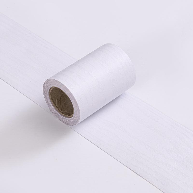 Self-Adhesive Wood Grain Baseboard & Door Frame Sticker - Waterproof Furniture & Window Sill Renovation Skirting.