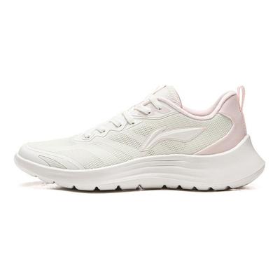 Li Ning Light Feather Running Shoes Women's Mist White/Light Pink ARSW118-1