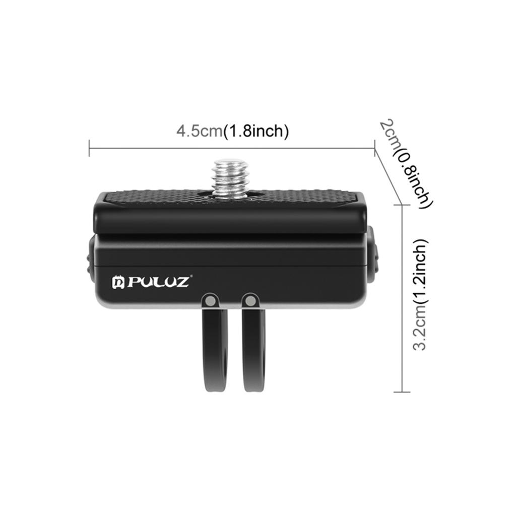 PULUZ PU965B Magnetische Schnellwechselhalterung für Sportkameras, magnetische Adapterhalterung aus Aluminiumlegierung