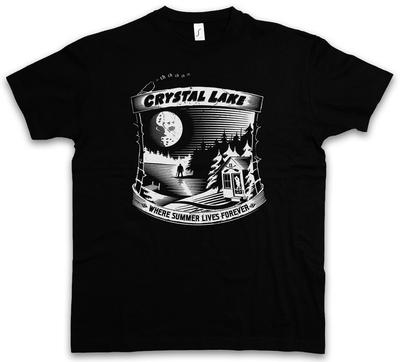 WHERE SUMMER LIVES FOREVER T-SHIRT De 13e Vrijdag Jason Horror 13e Kamp Crystal