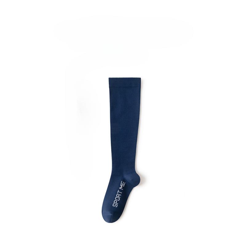 Sports Muscle Compression Socks for Women's Fitness Running Skipping Rope Pressure Calf Socks Thin Breathable Long Tube Socks