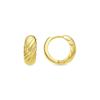 Earrings - LUXENTER - Usma - 18k Yellow Gold Finish - Metal Alloy - Cubic Zirconia