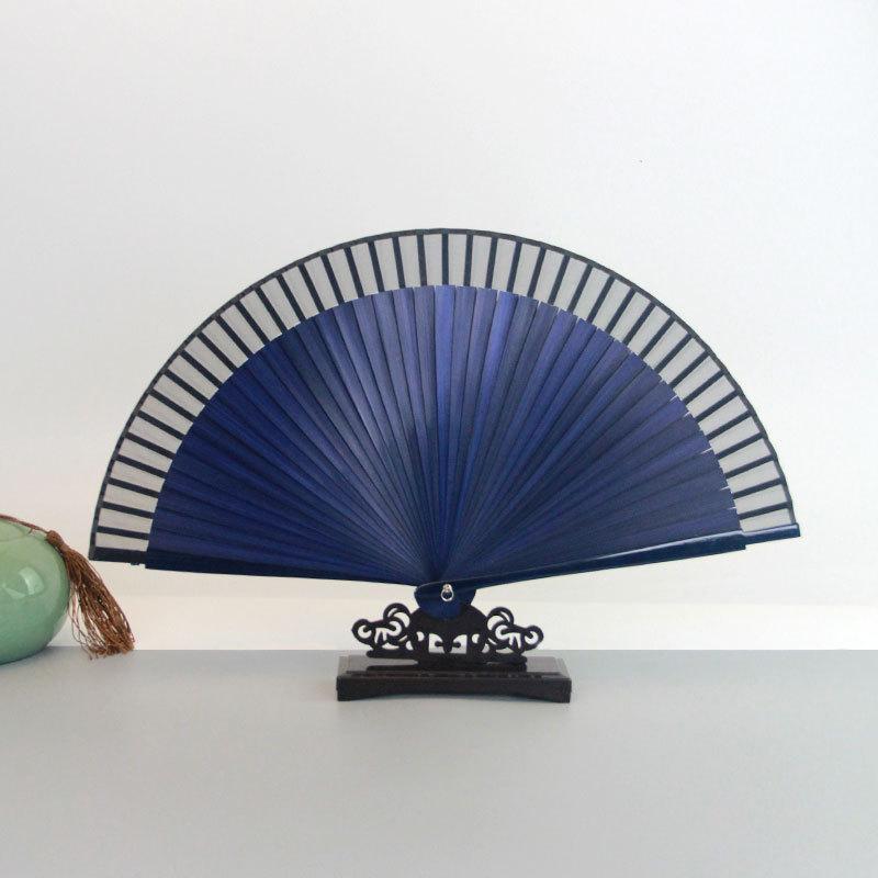 Elegant All-Bamboo Solid Color Women s Folding Fan - Chinese Ancient Style