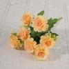 Lifelike 31cm Length Peony Silk Flowers 7 Heads DIY Decoration Simulated Flower Fake Flowers Home Table Decor