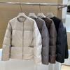 Light and Thickened Velvet Bread Down Jacket Women's New Round Neck Fashionable Versatile Loose Warm Jacket Winter