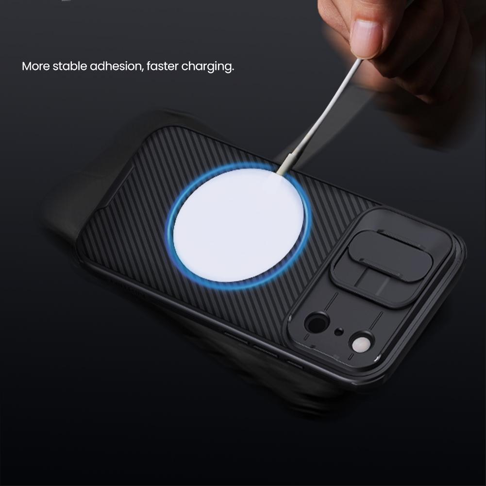 NILLKIN for iPhone 17 Pro Max Air Phone Case CamShield Pro Magnetic Case Camera Protection Slide Cover