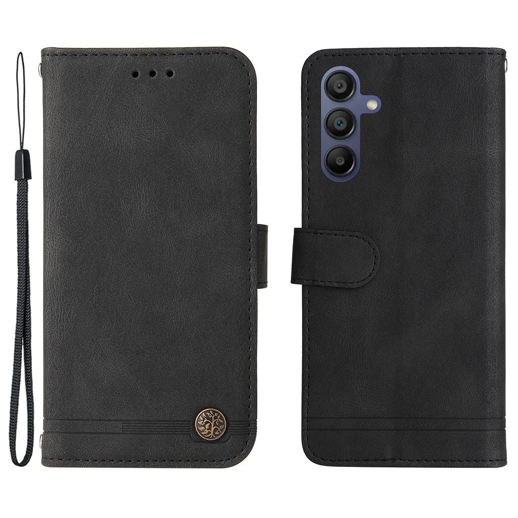 For Samsung Galaxy A17/A26 5G/A16 5G/A16 4G Leather Wallet Cases Skin Touch Phone Cover Stand with Strap
