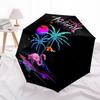 1pc Tropical Night Paradise Umbrella with Plastic Handle,Suitable for All Seasons UmbrellaPT553