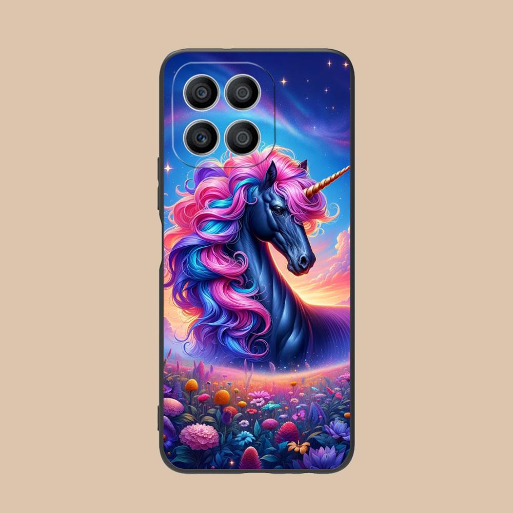 Fantasy Unicorn Mobile Phone Case for Honor 90 80 70 60 50 30 20 10 9 8 7 Pro S SE Lite 5G Colorful Printing Cover Luxury Cover