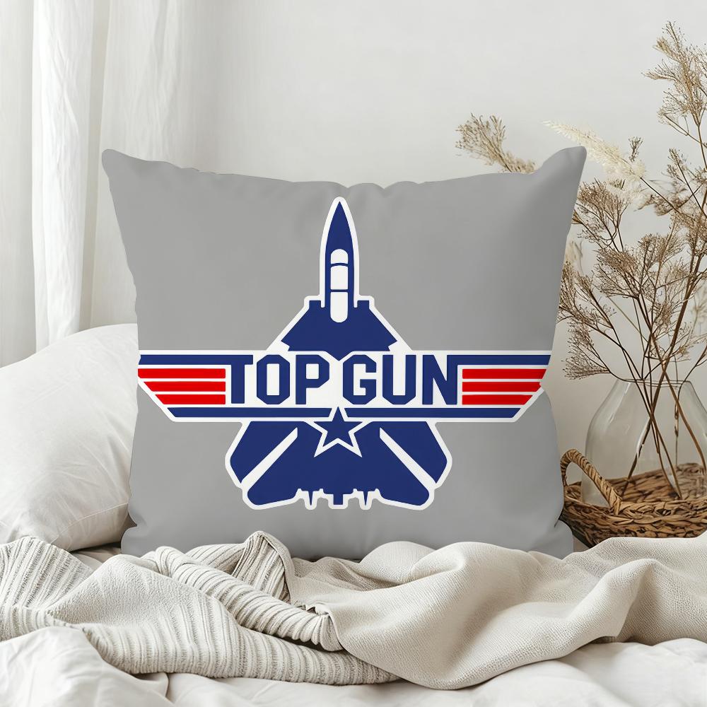 

Classic Film Top Gun Cool Pillow Case Bedroom Sofa Living Room Backrest Decoration Square Cushion Nap Time 30x30 cm