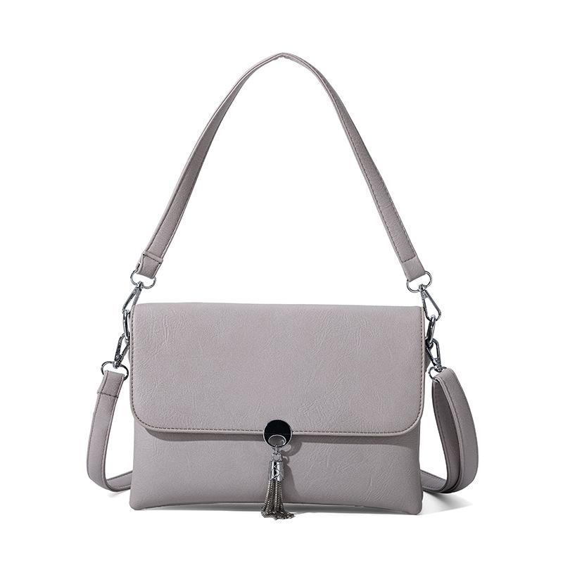 Large Capacity PU Leather Crossbody Bag for Commuting
