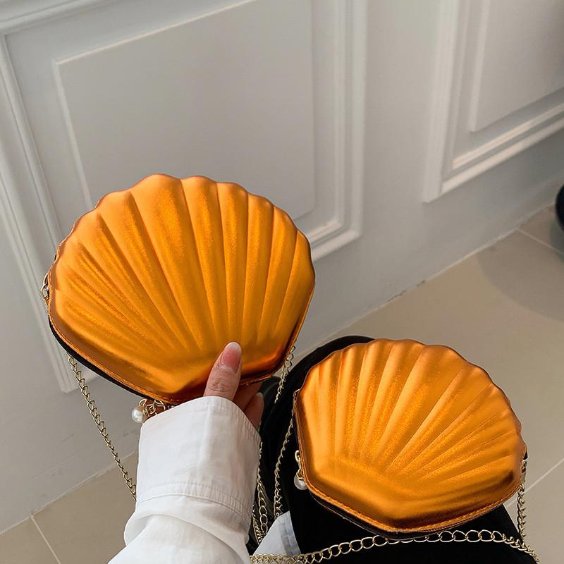 Elegant Shell-shaped Handbag For Women In Vibrant Colors Perfect For Daily Wear