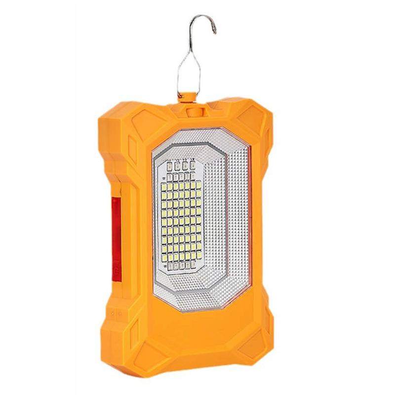 Dual Rechargeable Lithium Battery Night Market Street Stall Light Outdoor Camp Hook Type Emergency Camping Light Solar LED Lamp