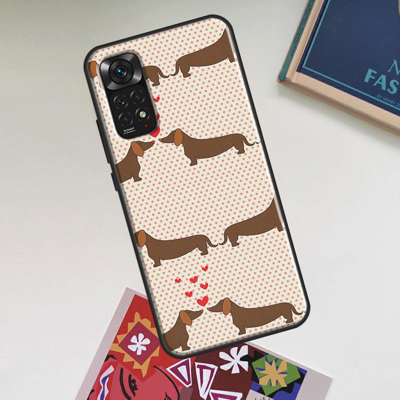 Dachshund Sausage Dog Case For Xiaomi Redmi Note 12 Pro Plus 8 9 10 11 Pro 8T 9S 10S 11S 12S 9C 10A 10C 12C Cover