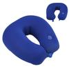 Travel Pillow Memory Foam U Shaped Electric Vibration Message Airplane Neck Message Pillow Blue