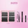 DIY False Eyelashes 32 Rows Eyelash Book 30p40p50p-640 Cluster Tool Set D Lash Book Pink Tool 640 Cluster Brush Tweezers Combination