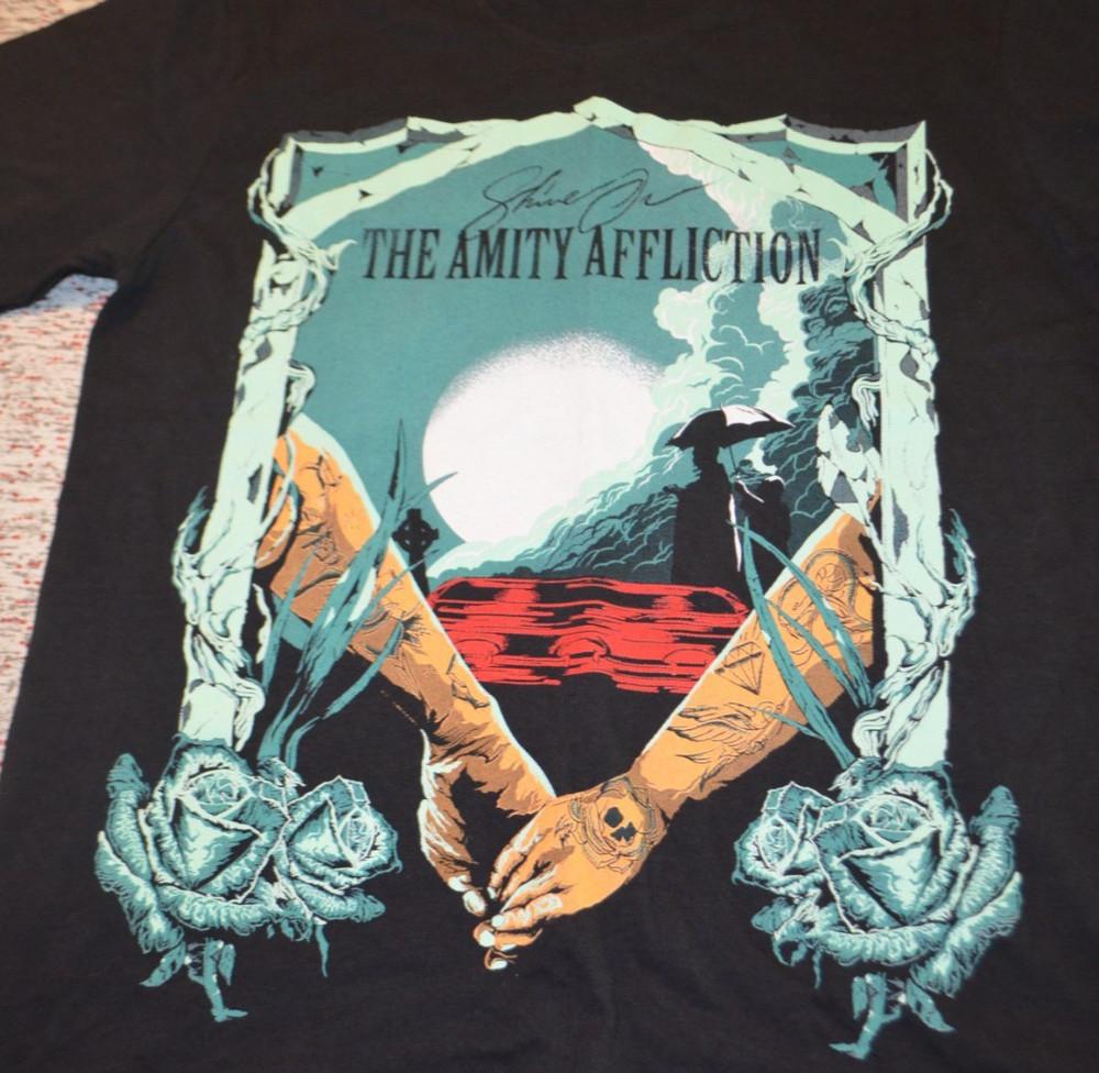 Футболка группы The Amity Affliction Плотный Хлопок унисекс S-5XL PN217 Унисекс Футболка XXL