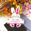 Shiny Glossy Easter Couple for Key Pendant Mold Resin Craft Easter Day Bunny Mold for DIY Keychain Necklace Charms Makin