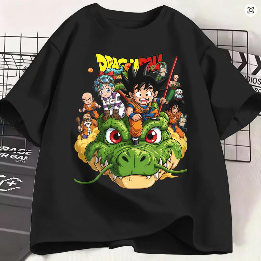 Vintage Dragonballs Tshirts Unisex Crewneck Pure Cotton T Shirts Short Sleeve Tees Unique Clothing