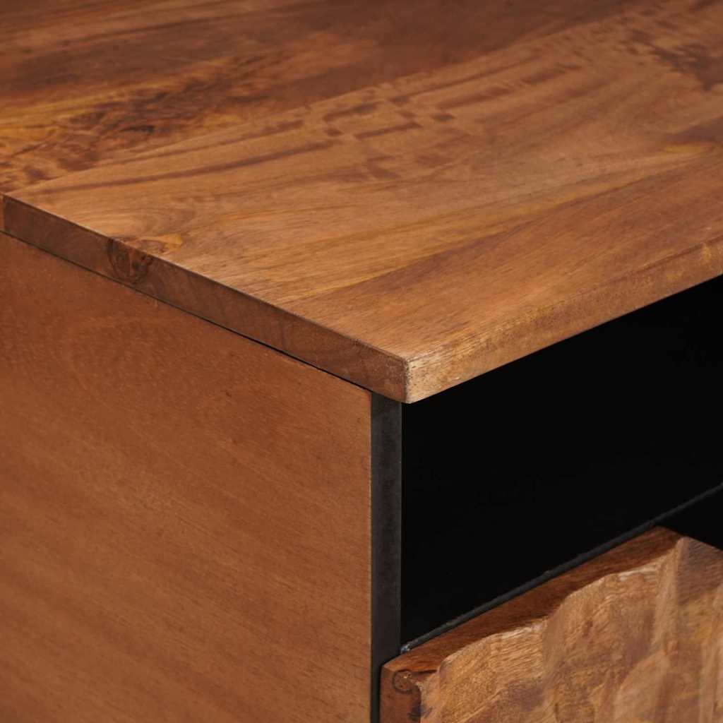 Coffee Table Brown 80 x 54 x 40 cm Solid Mango Wood