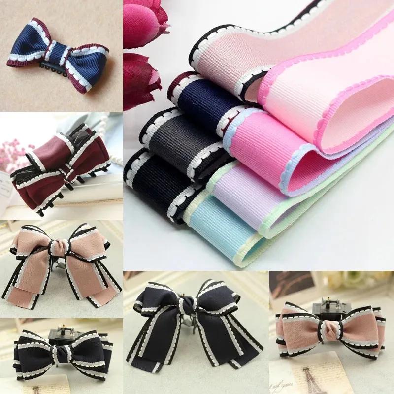 1'' (25mm) 1meter Jump Line Grosgrain Satin Ribbon DIY Handmade Arts Decorative Crafts Hair Bow Sewing Clothing Accessories