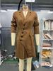 2025 Cross-border Pleated Long-sleeve Autumn Dress - Women's European and American Style