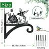 Hanging Plant Hanger Bracket Plant Hooks for Hanging Baskets Heavy Duty Decorative Hummingbird Silhouette Wall Mounted Hanging Plant Hangers Outdoor