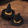 6pcs Mini Witch Hat Halloween Mini Decoration Cover for Crafts Halloween Witch Felt Witch Hats for Crafts Decoration Halloween