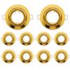 1/10PCS Gold Spotlight Round Ceiling Downlight Fixture For Light Bulb Holder Recessed LED Spot Light MR16 GU10 LED Lamp Frame