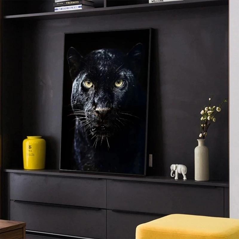 Panter divoká zvířata obrázky plátno malby plakáty a tisky nástěnné umění moderní obývací pokoj dům ložnice dekorace umělecké dílo