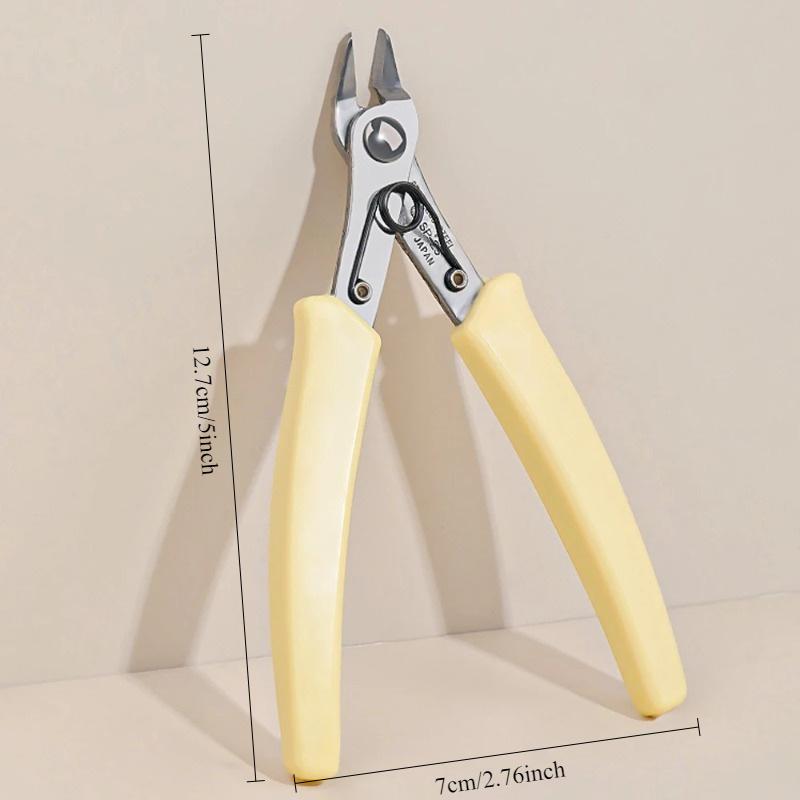1Pc 25° Precision Wire Cutter, Multipurpose Side Snips, Suitable for Crafts, Jewelry Making, Floral Wires, Etc. - Durable Handheld Wire Cutting Tool