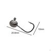 20 Pieces Egg Fishing Hooks Baits Attachments Practical High Carbon Steel Portable Equipment