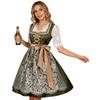 Damoktoberfestklänning med spets för uppträdanden och kostymfester