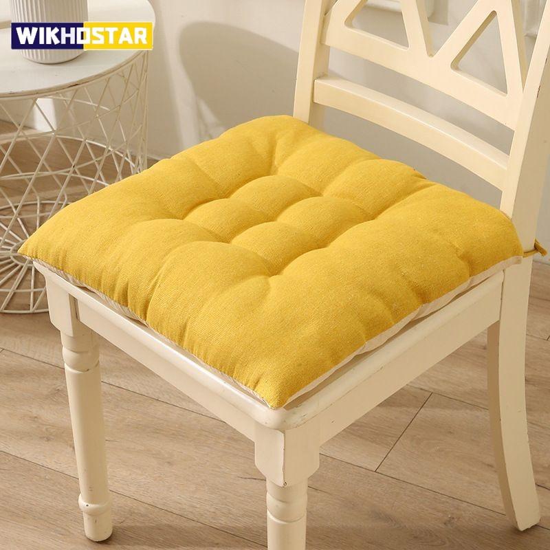 Comfortable Dining Chair Seat Cushion Printed Thicken Round/square Ground Mat Non-slip Cushion Student Office Canteen