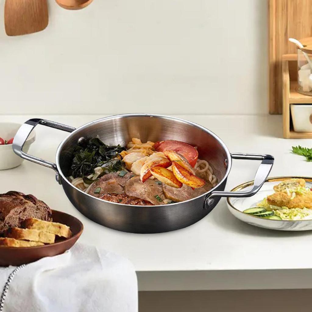 Hrnec na mořské plody Hrnec s dvojitým uchem Kuchyňské nádobí Domácí Korejský hrnec na ramen Nerezový hrnec na nudle