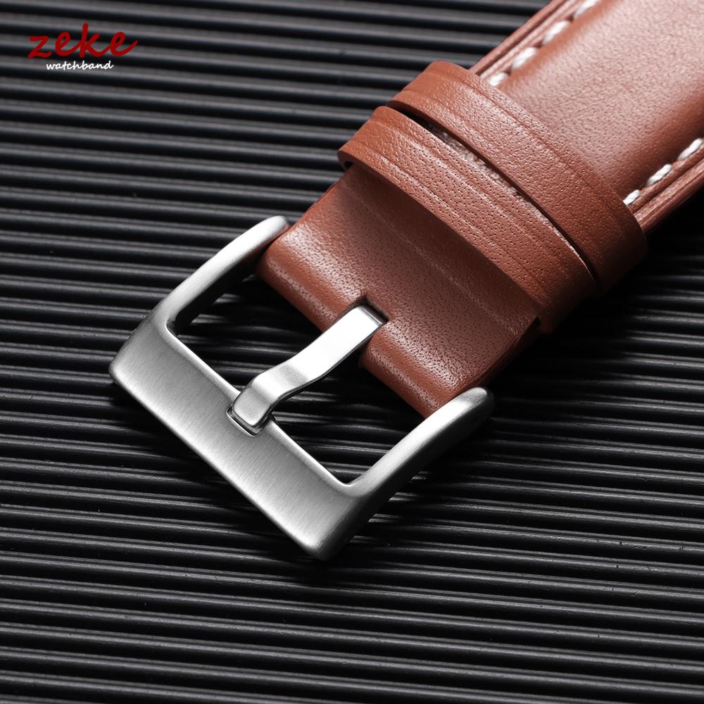 Top-grain Calfskin Leather Watch Band Quick Release 18mm 20mm 22mm Watch Straps Vintage Brown Black Cowhide Bands for Men Women