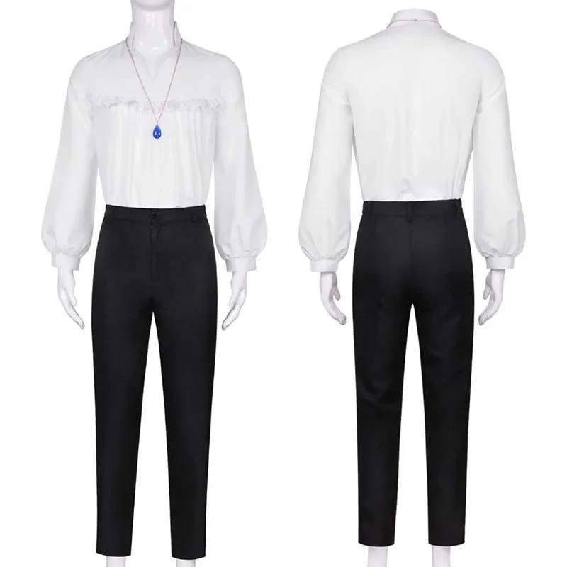 Howl Cosplay Costume Anime Cosplay Veste Collier Manteau Ensemble Complet Costume Halloween Costumes Pour