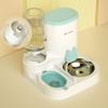 Anti Spill 2 In 1 Cat Food Dispenser Large Capacity Automatic Cat Water Feeder  For Dogs Cats