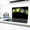 GLASS PROTECTIVE PLATE FOR STOVE 80x52 FRUIT