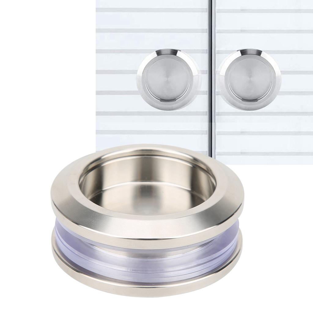 Shower Glass Sliding Door Round Stainless Steel Handle Wood Door Pull Knob for Home Bathroom
