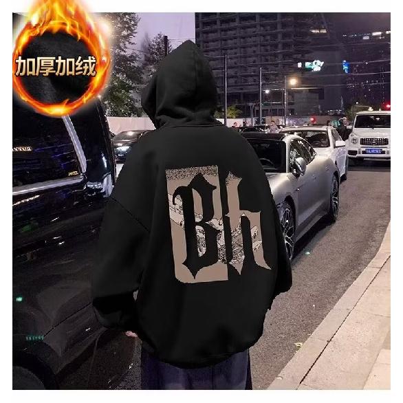 Retro-Pullover im Hong Kong-Stil für Herren, Frühling und Herbst, Kapuzenpullover für Herren, amerikanischer schwerer High Street-Ins-Mode-Marken-Baggy-Mantel