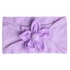 New children's headband, baby soft solid color flower nylon headscarf, thin breathable baby hair accessories