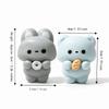 Slow Rising Squeeze Toy Keyring Food Grade Silicone Fidget Toy Kawaii Squishy Toy Keychain  Adults