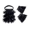 Ruffled Vintage Victorian Costume Detachable Fake Collar Accessory Set Cosplay Accessory